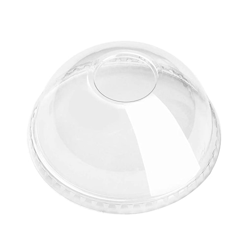 透明プラスチックカップ用ドーム蓋(98Φ) 穴有 1000個 | わたあめ（綿