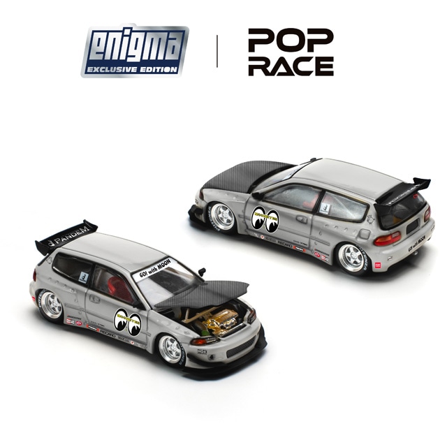 POP RACE x Enigma 1/64 Pandem Civic EG6 v1.5 - MOONEYES 1/64