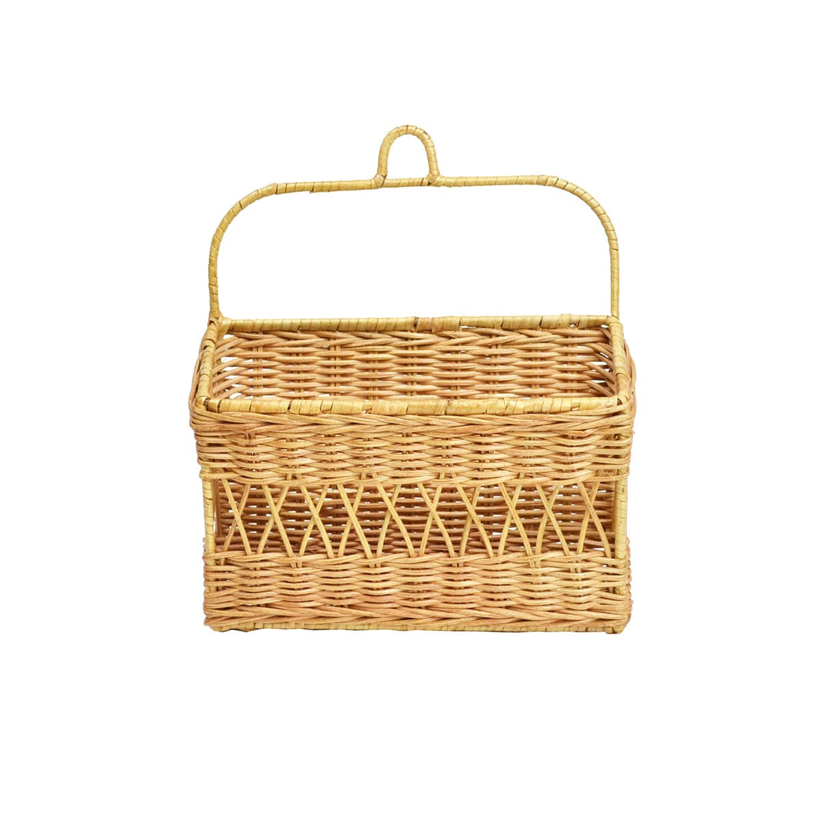 ラタン レターラック Sサイズ 壁掛け 手紙収納 ベトナム製