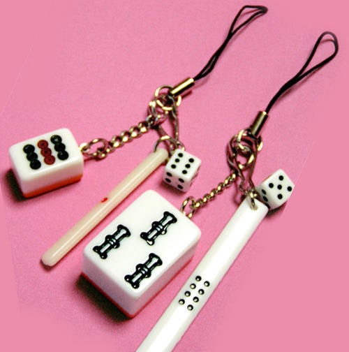 麻雀 パイ 点棒 ストラップ(ネコポス便可)｜中国,麻雀,牌,ジャンパイ