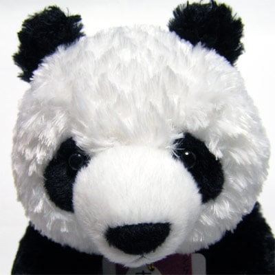 笹を食べる シンフー パンダ ぬいぐるみS（18cm）☆幸福大熊猫 ｜笹