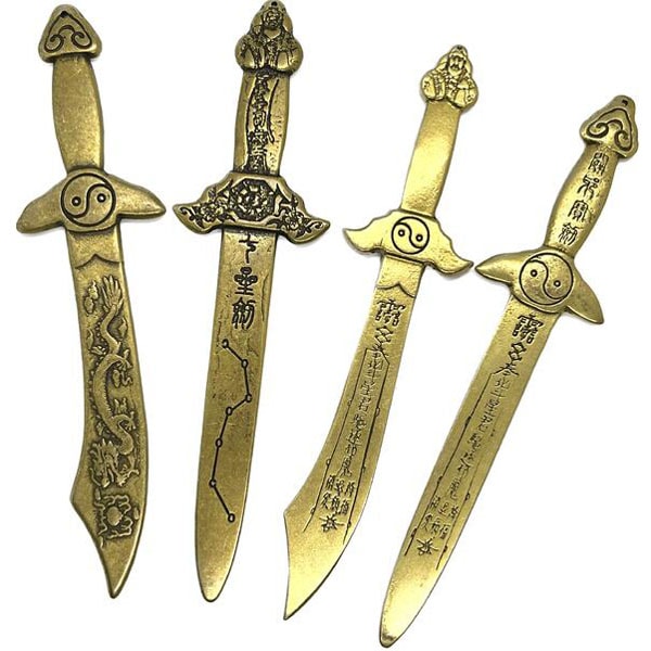 銅製魔除け【八卦刀】【太扱剣】 16cm ネコポス便なら【送料無料