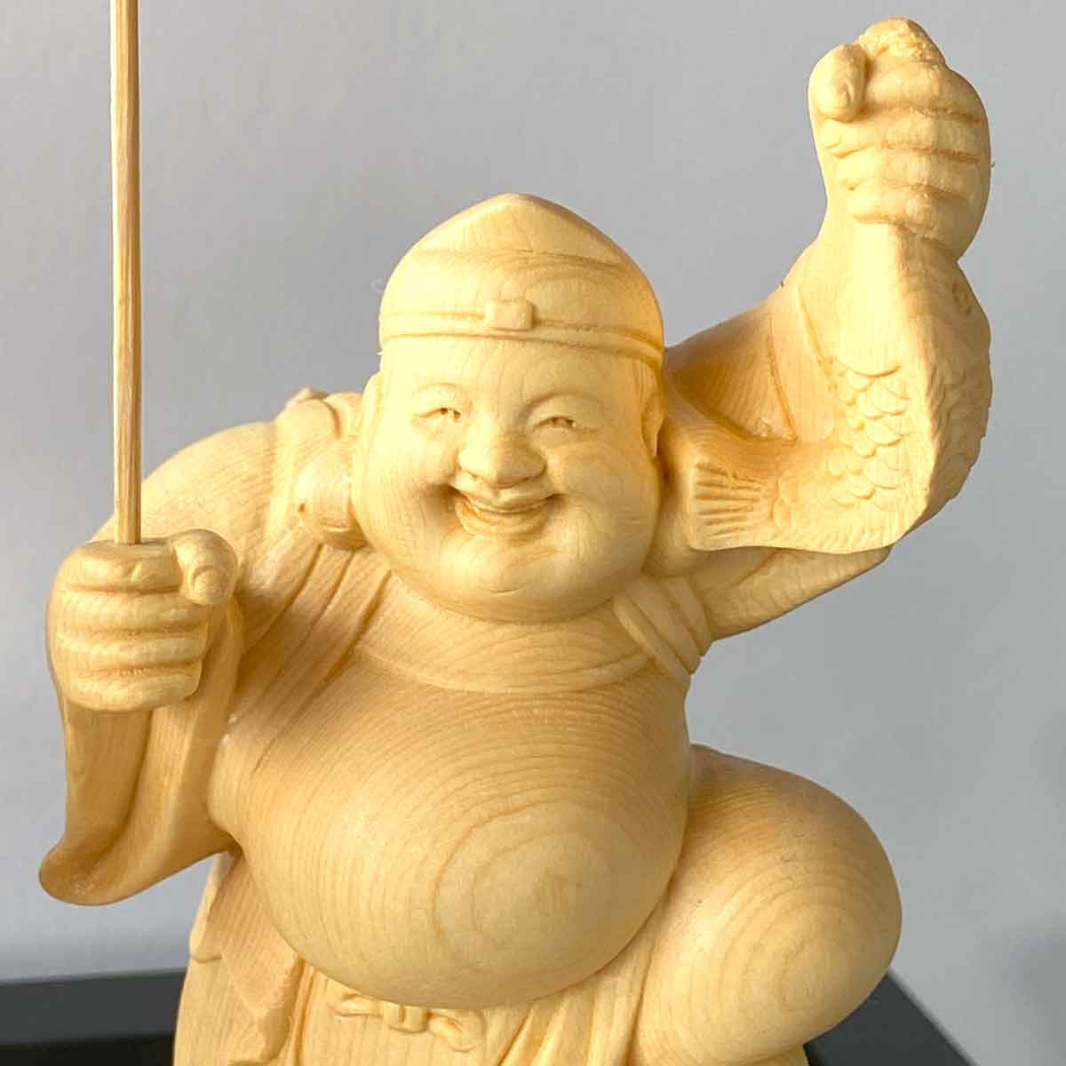 大黒天・恵比寿天 木彫り像｜商売繁盛・金運招来の七福神・神棚用