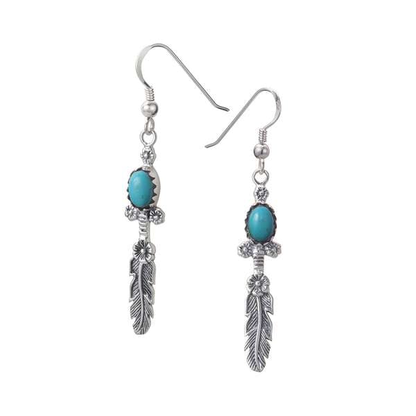 天然石ターコイズ ストーンピアス｜全てのシルバーアクセサリー,ピアス