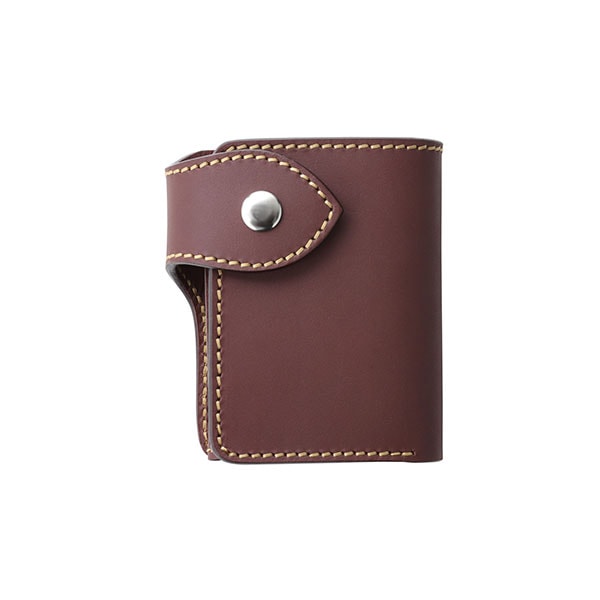 ミドルウォレット/革財布 ブラウン サドルレザー｜全てのレザー