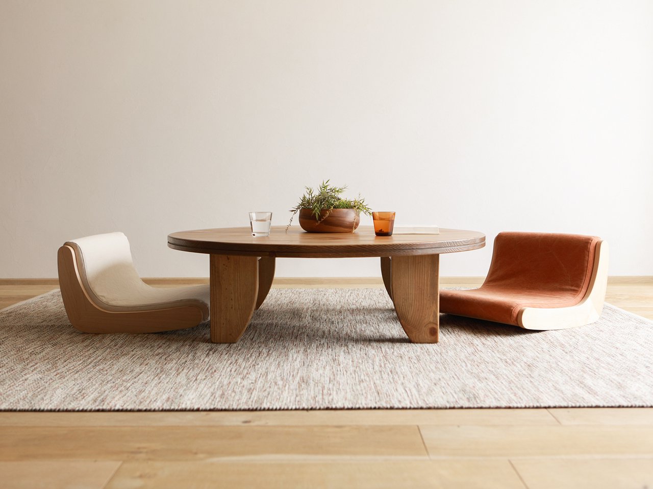 HR772 広松木工　GALA actus 天然木×スチール　インダストリアル GALA サークルテーブルこたつ - 広松木工