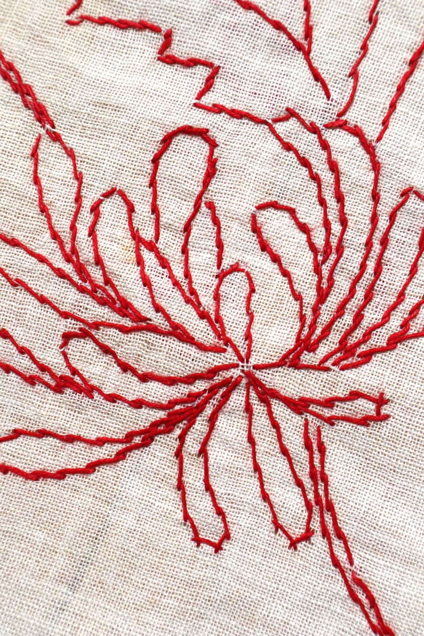 19th Victorian Red Work Layover Sham Speed The Night – makky