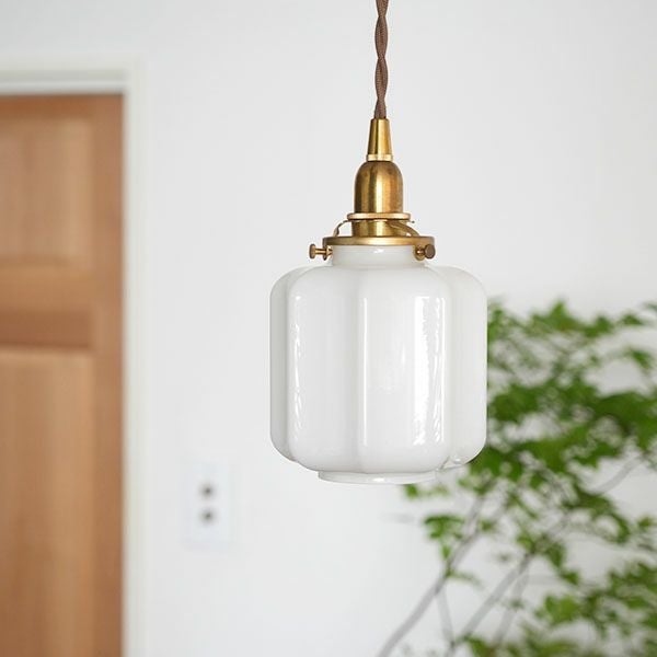 販売終了)ミルクガラスシェードランプ アーロットS 照明 ペンダント