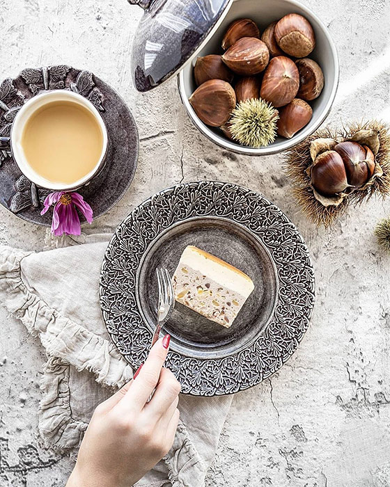 秋を感じるスイーツとデザートプレート