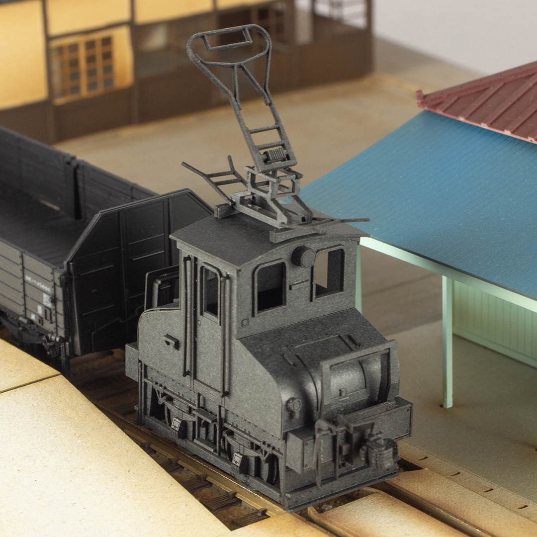 1/80ペーパーキット 銚子電鉄デキ3形 電気機関車（黒）: ホビー