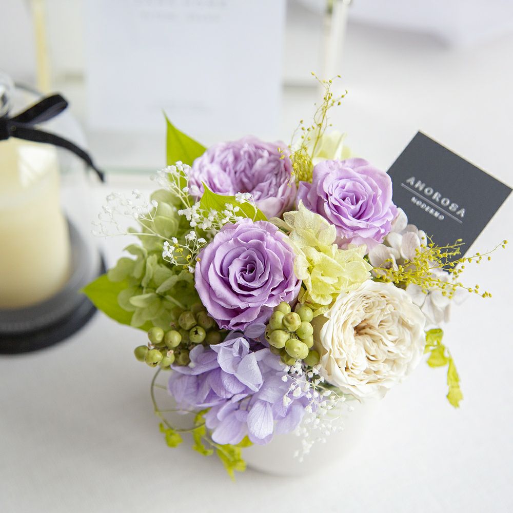 ディア(S)/パープル （プリザーブドフラワー） | 最高級プリザーブド