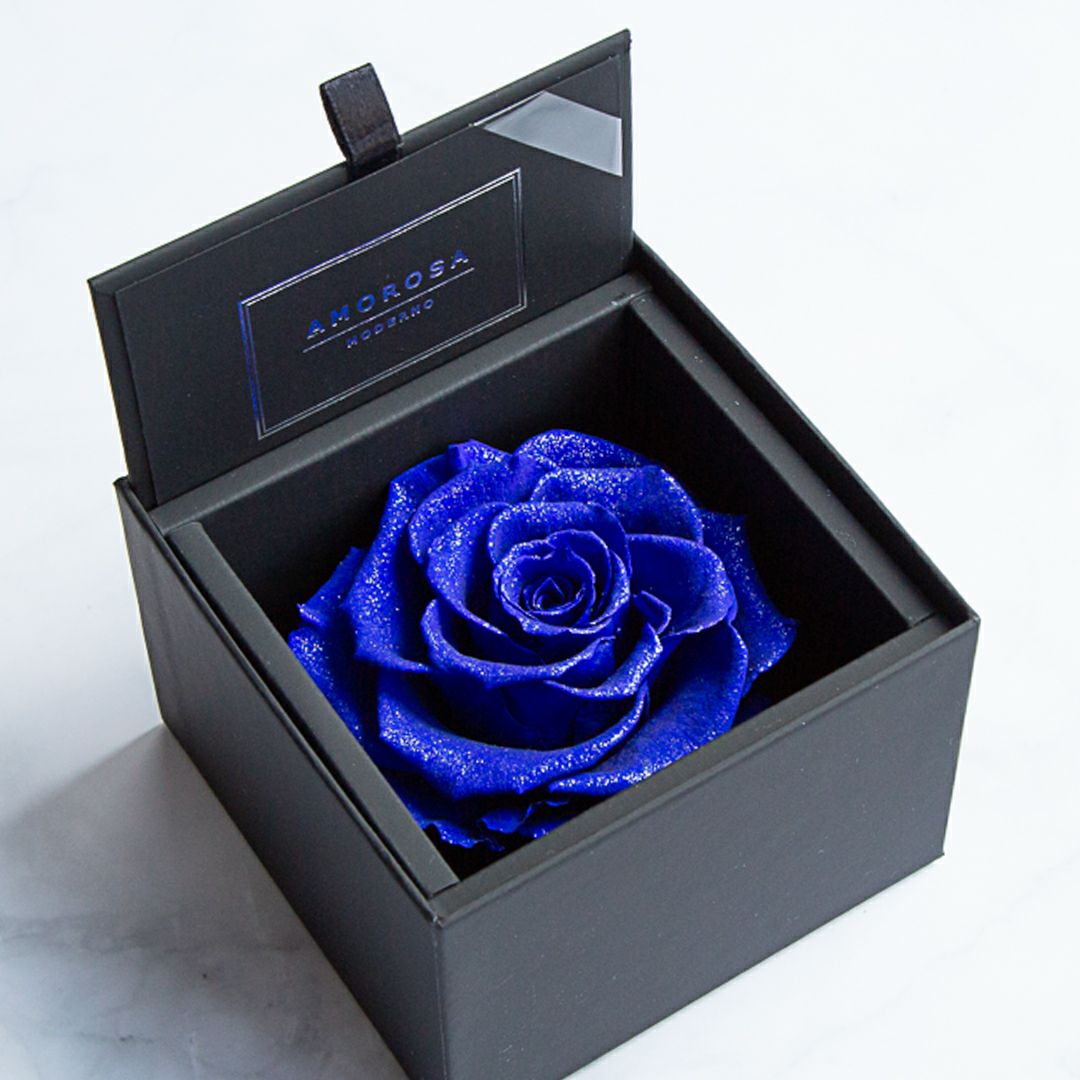 ダークパープル プリザーブドローズ 約30輪 ダークパープル