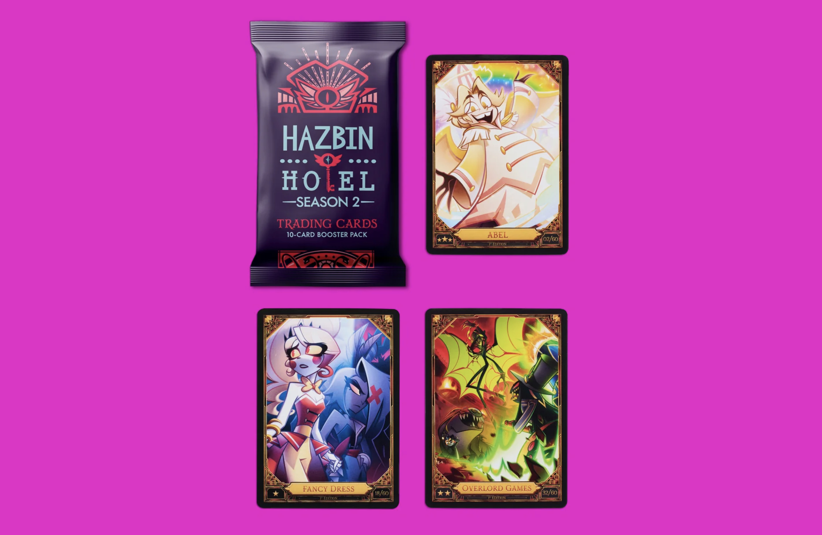 Hazbin Hotel season 2 trading cards will let your crow brain run
