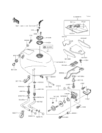 1991 Kawasaki NINJA ZX-7R (ZX750-K1) Fuel Tank | Babbitts Kawasaki
