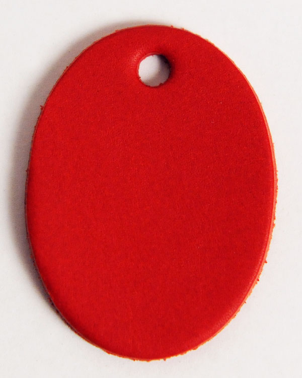 革タグ（オーバル）LCカラーヌメ革 | レザークラフト・ドット