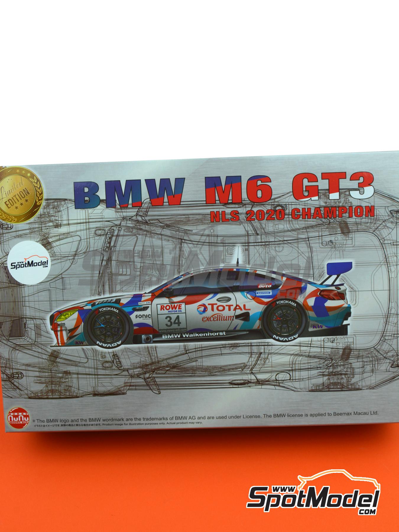 Nunu PN24042: Maqueta de coche escala 1/24 - BMW M6 GT3 Equipo