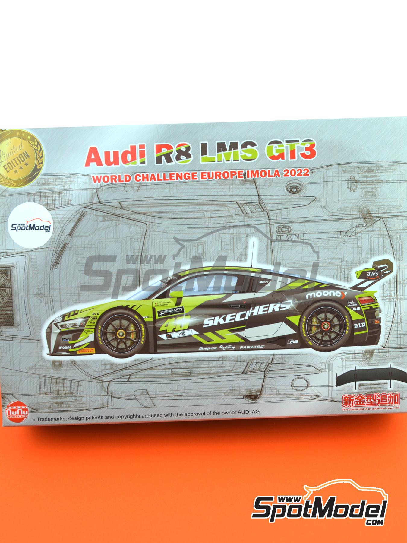 Nunu PN24044: Car scale model kit 1/24 scale - Audi R8 LMS GT3 Evo