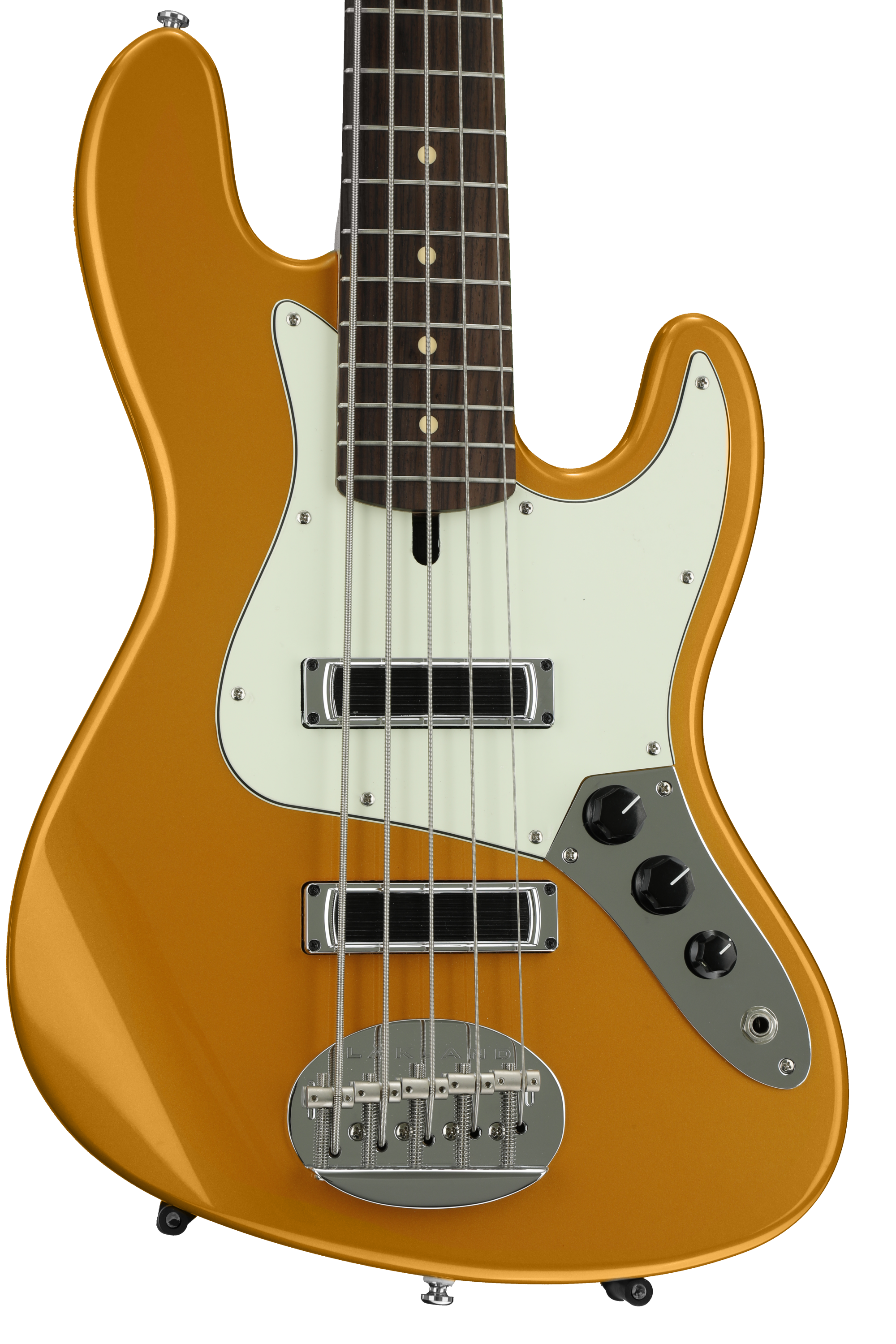 Lakland Skyline J Sonic 5 - Aztec Gold with Rosewood Fingerboard