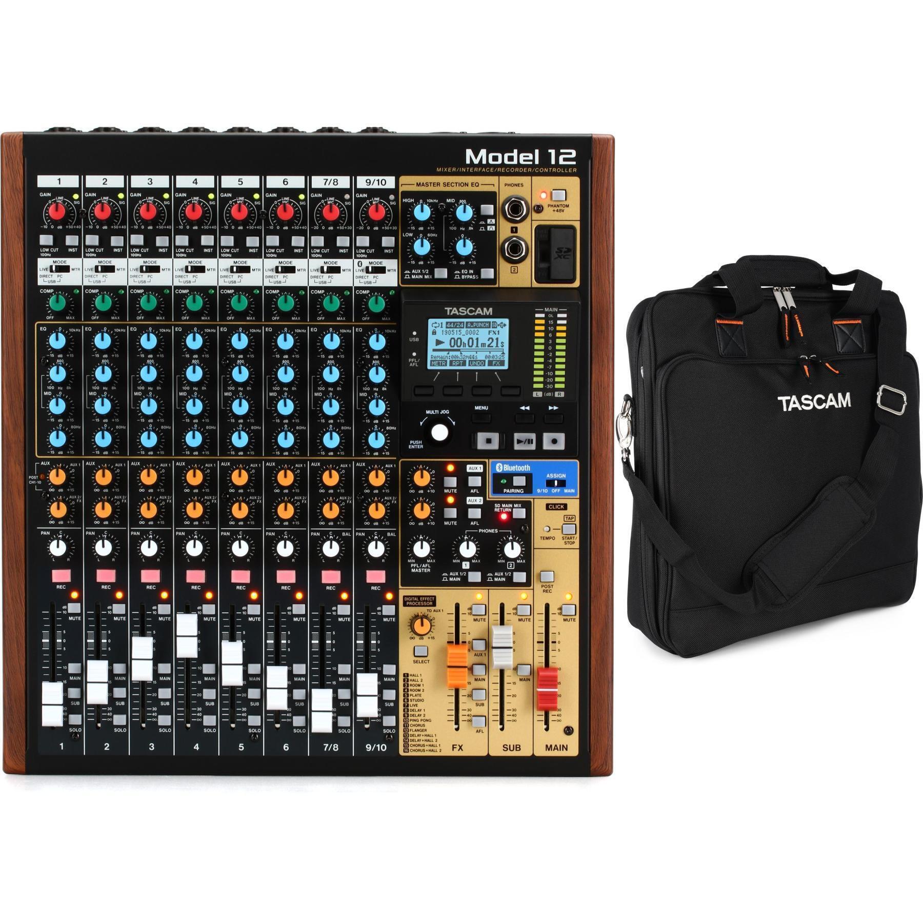 TASCAM Model 12 Mixer / Interface / Recorder / Controller and