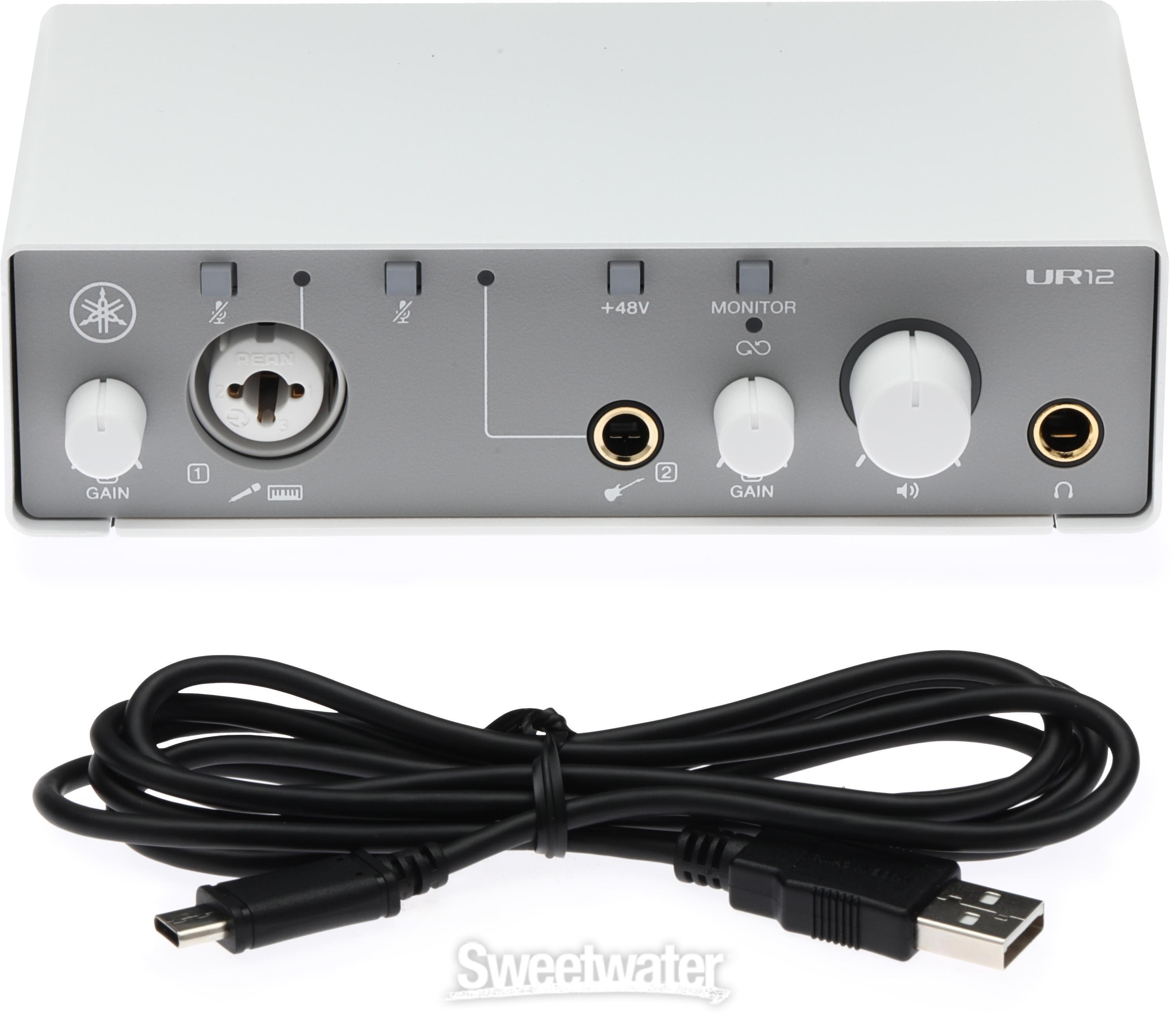 Yamaha UR12-MK3 USB-C Audio Interface - White | Sweetwater