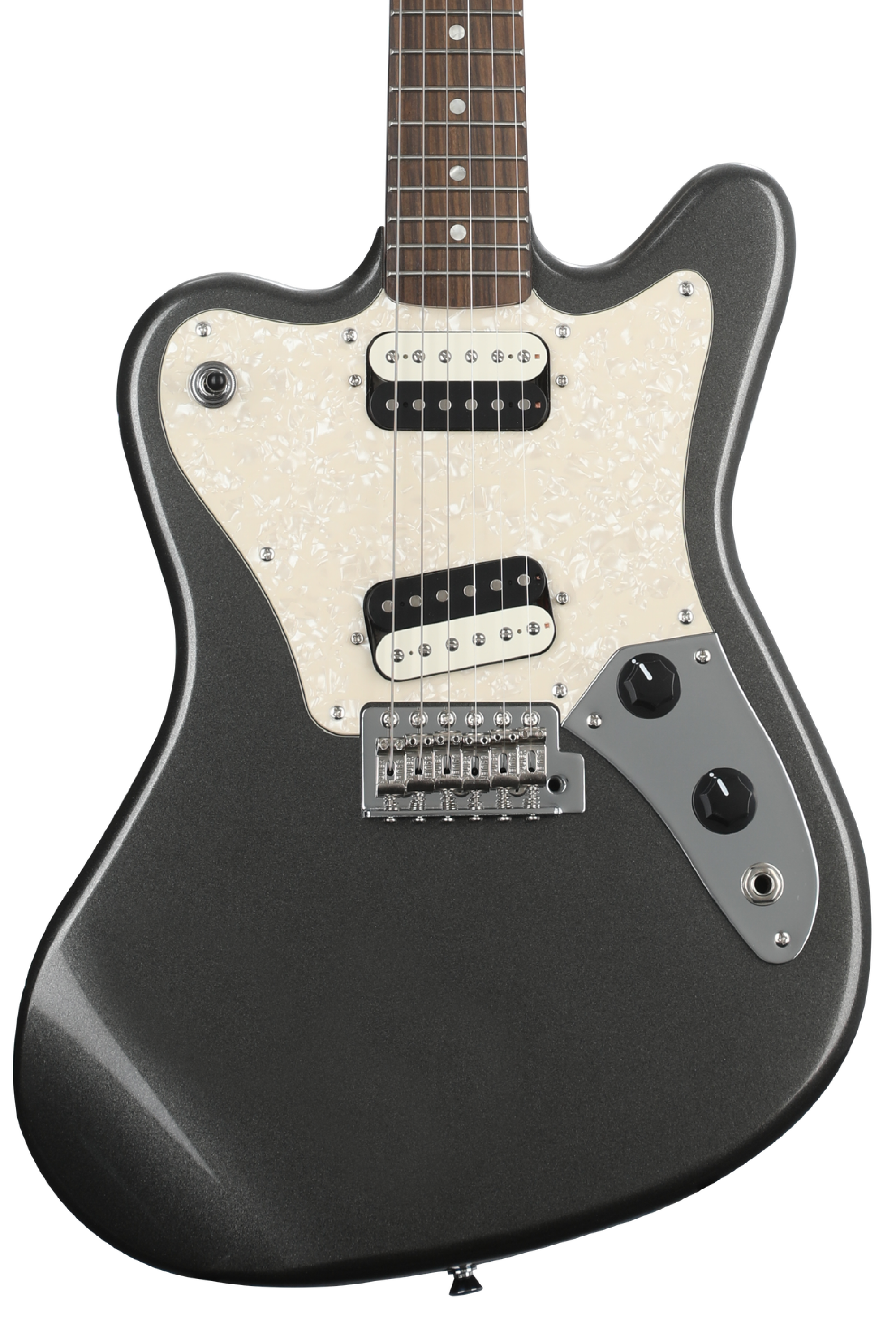 Squier Paranormal Super-Sonic Electric Guitar - Graphite Metallic