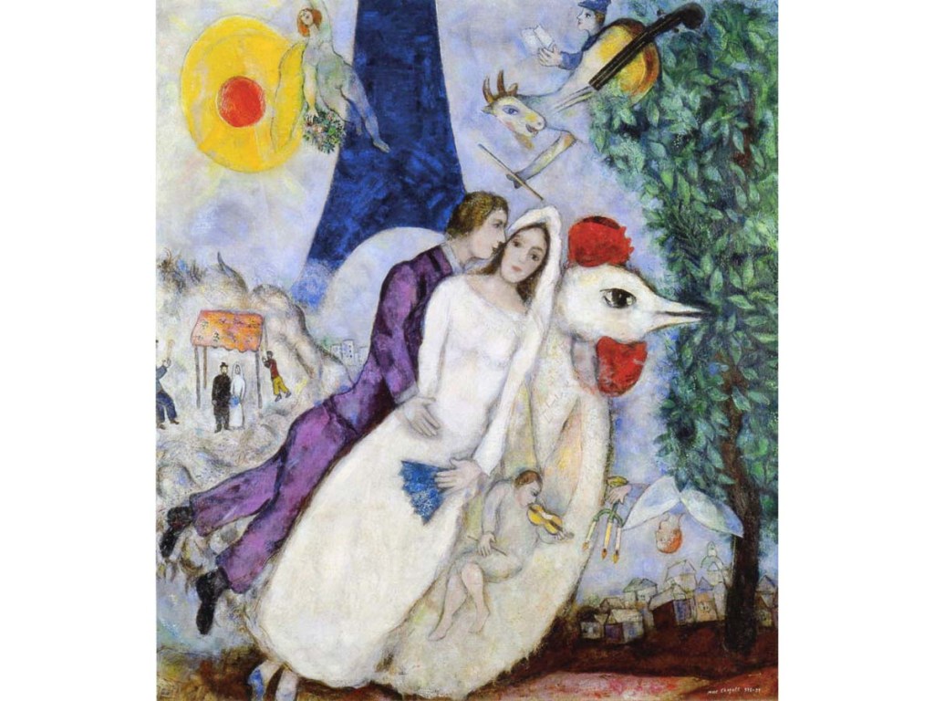 マルク・シャガールを3分で解説！ 豊かな色彩で愛を描いたユダヤ人画家
