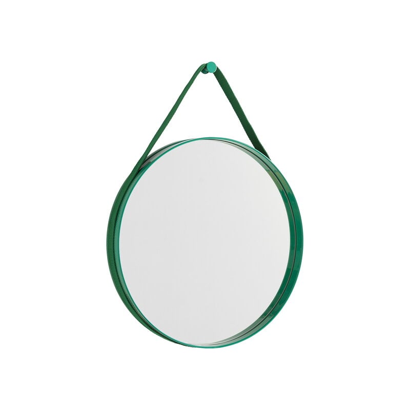 HAY Strap mirror, No 2, small, green | Finnish Design Shop