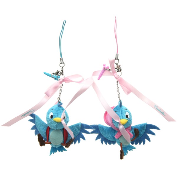 リボンがかわいい♡シンデレラの青い鳥ぬいぐるみストラップ -