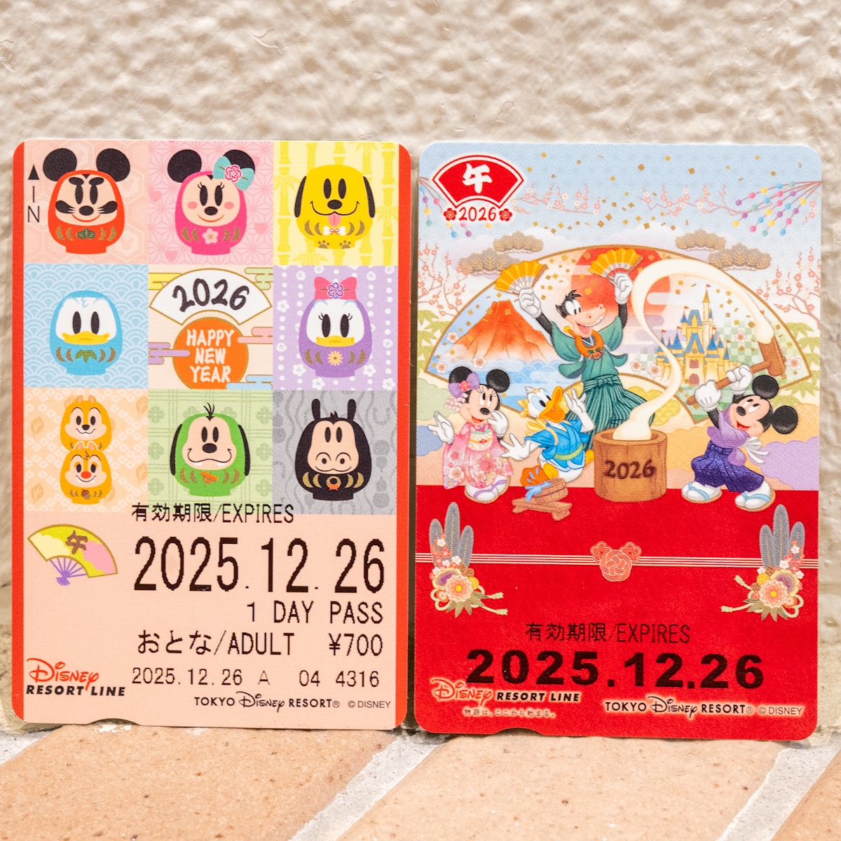 東京ディズニーリゾートのお正月2026”デザイン！ディズニーリゾート