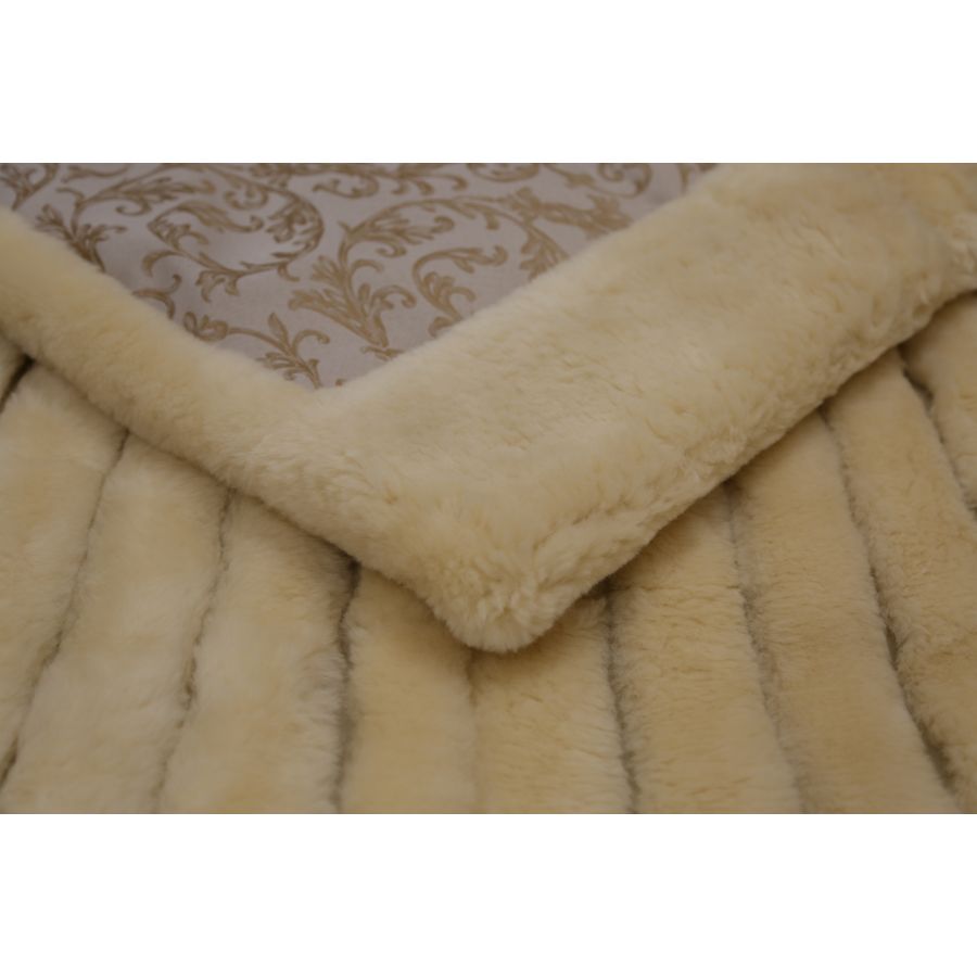 レッキスブランケット【REX440】ベージュ ダブル（上田産） | 長野県