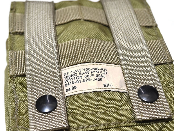 米軍実物 EAGLE SFLCS 100RD SAW マガジンポーチ カーキ 特殊部隊