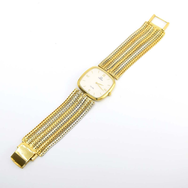 腕時計 OMEGA オメガ De Ville デビル QZ クォーツ 750 K18 YG WG