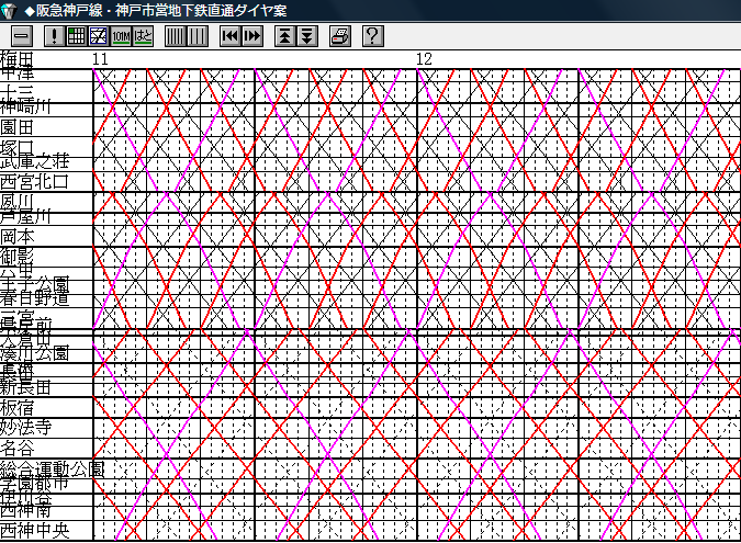 日中ダイヤを考える: 鉄道未成線駄作時刻表妄想室