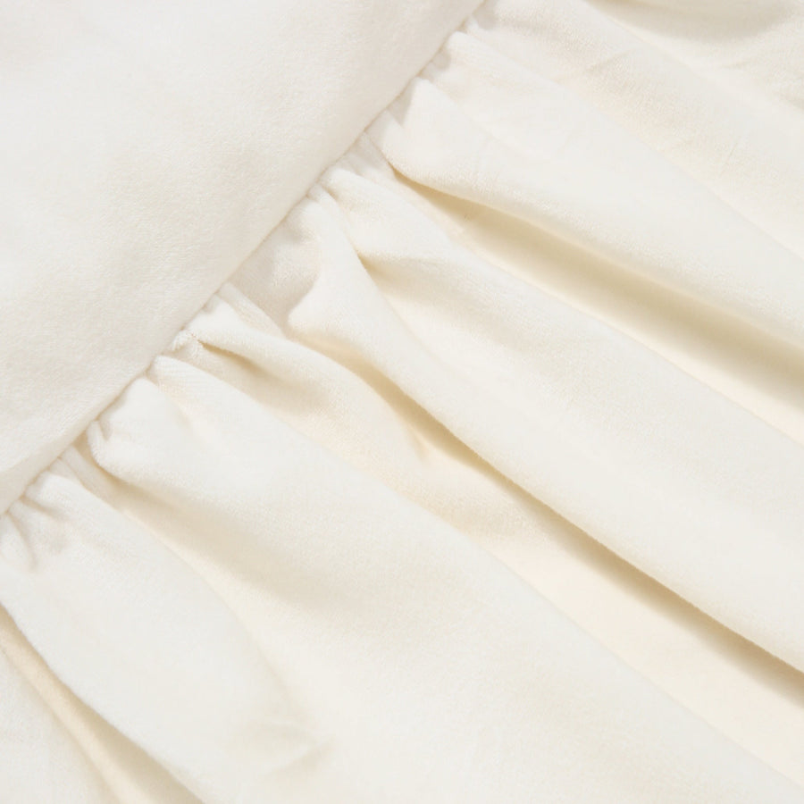 Francfranc(フランフラン) WARMY フリル ベッドパッド シングル