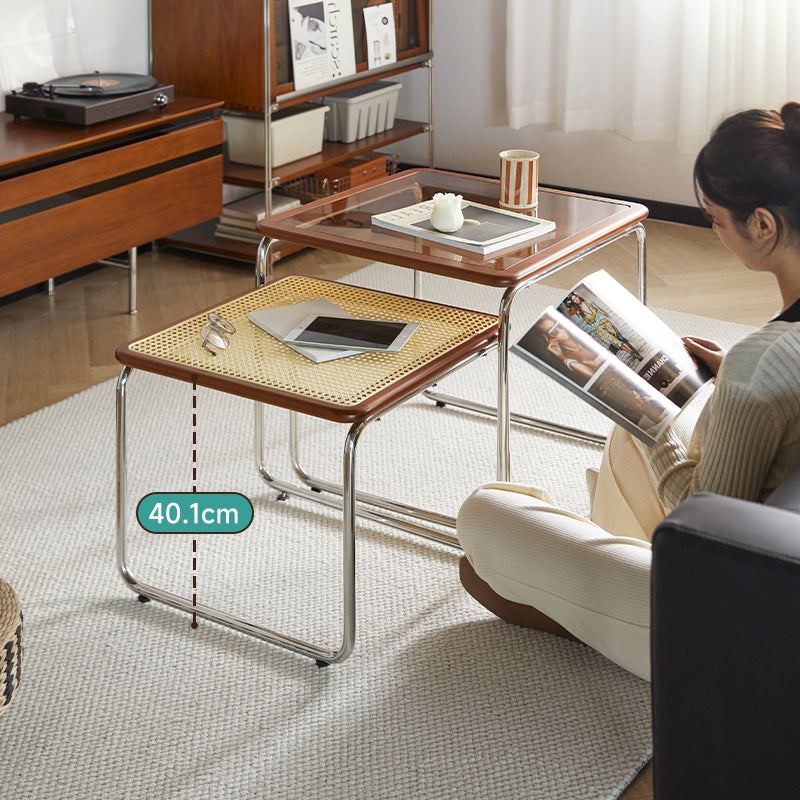 CAGUUU(カグー) ツゲ材 ステンレス製木縁テーブル ｜CAGUUU(カグー