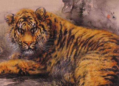 大橋翠石作品【猛虎図】の買取・査定はミライカ美術にお任せください