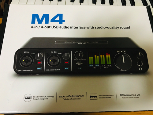 入門機に最適！オーディオインターフェース『MOTU M4』を買ってみた