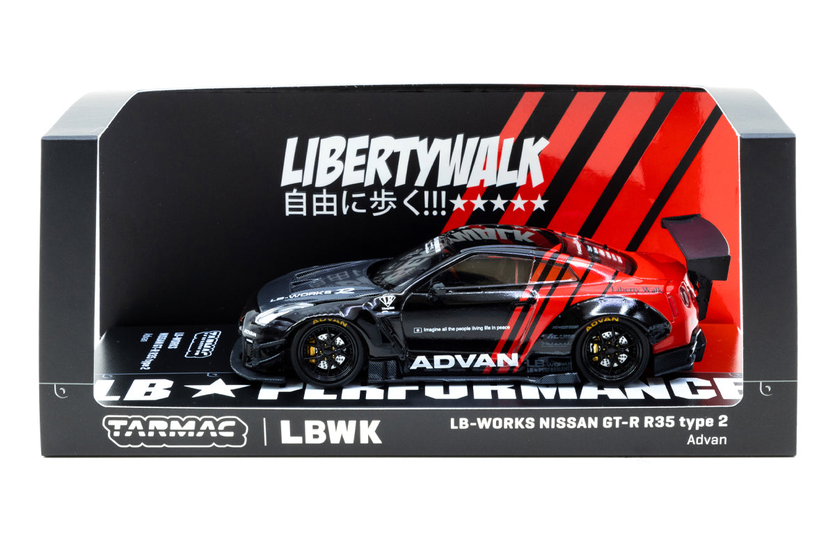 1:43 - LB-WORKS Nissan GT-R R35 Type 2 Advan – Modelmatic
