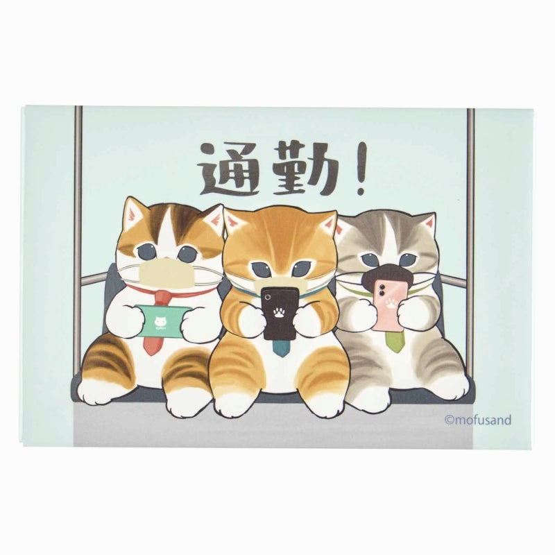 mofusand はたらく！サラリーにゃん スクエアマグネット(通勤にゃん