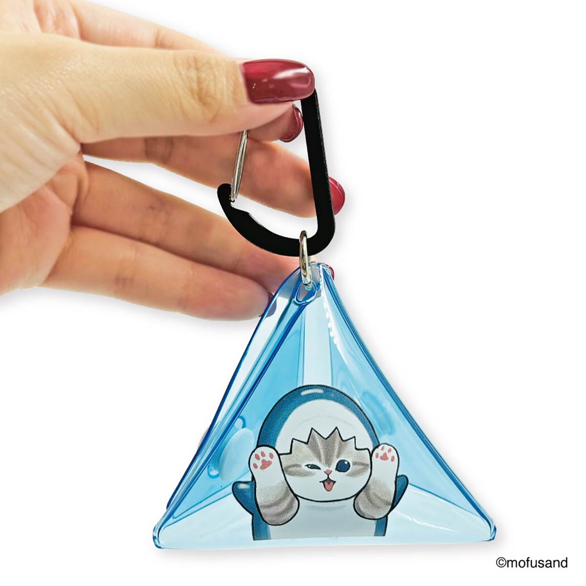 mofusand クリア三角ポーチ(サメにゃん) | mofusandもふもふマーケット