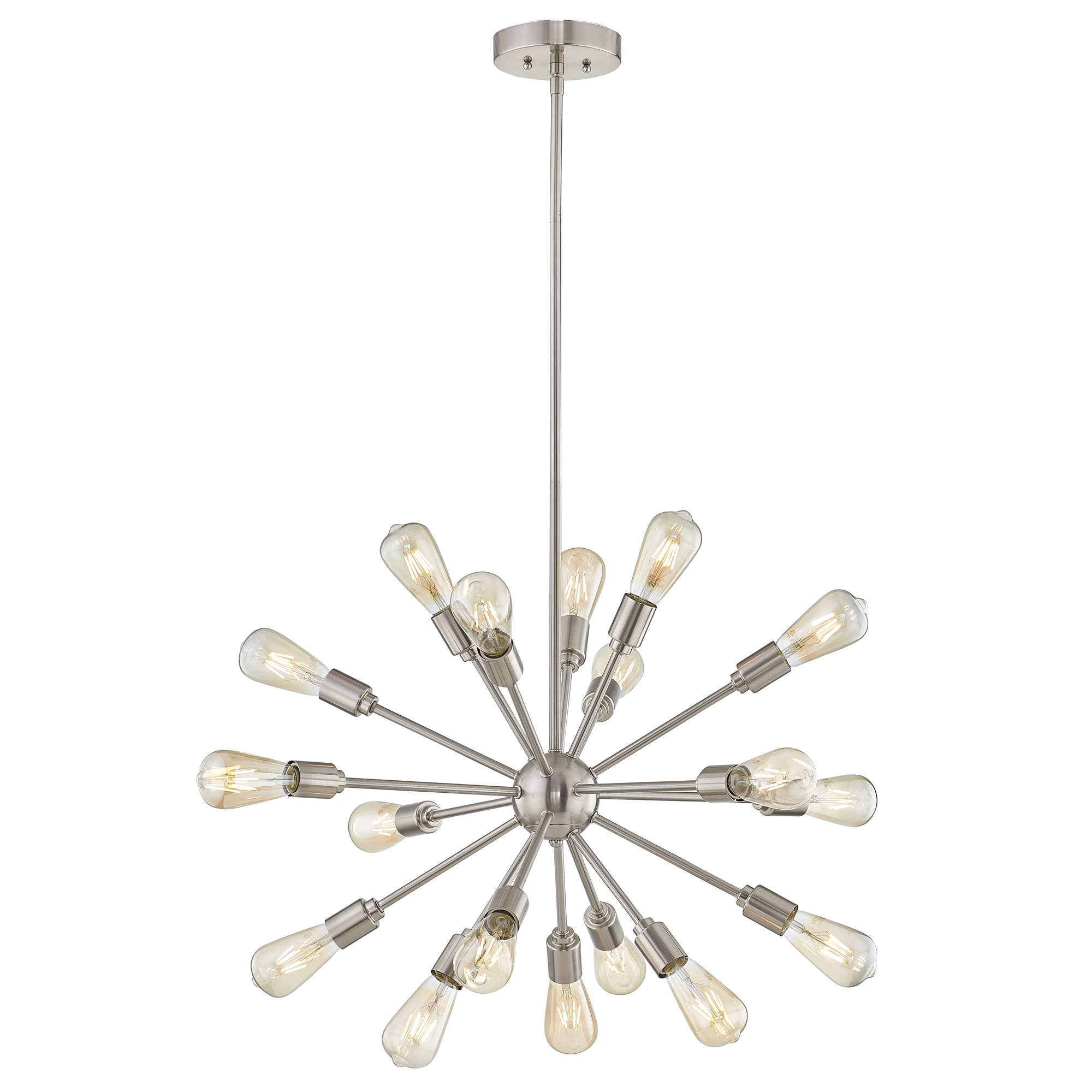 Origin 21 Grayford 18-Light Brushed Nickel Mid-century Chandelier
