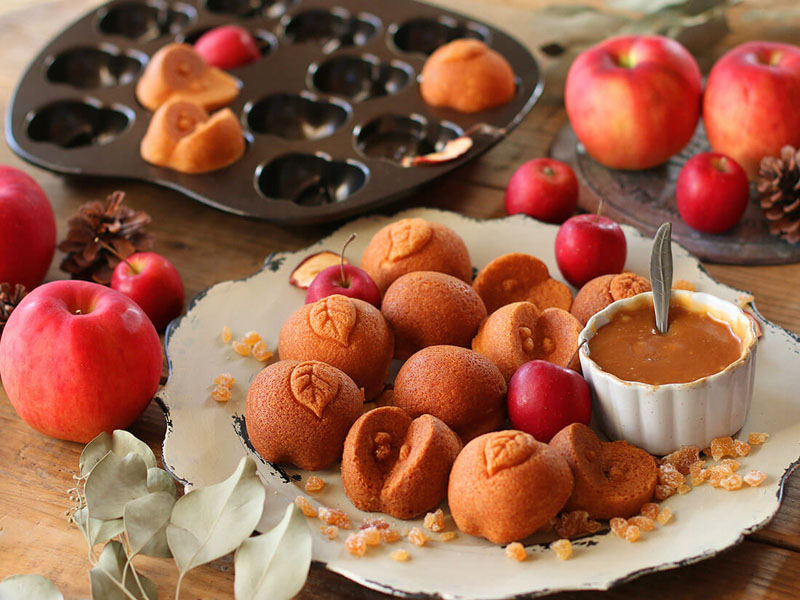 焼きっぱなしで可愛い、リンゴのケーキ型 – Nordic Ware（ノルディック