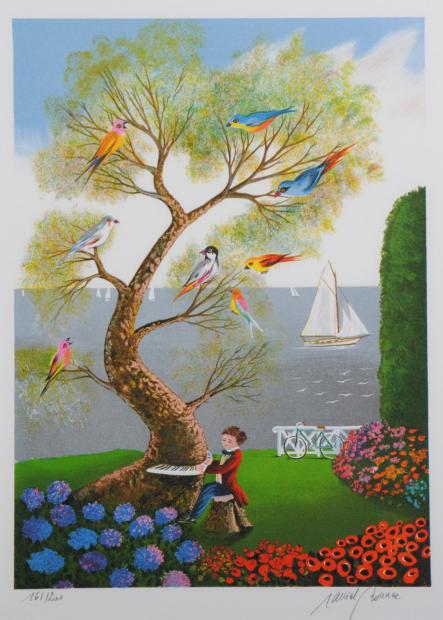 インテリアの絵画をリトグラフの版画で制作したボネック兄弟の