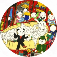 あごぱんの現代アートの絵画を通販で販売