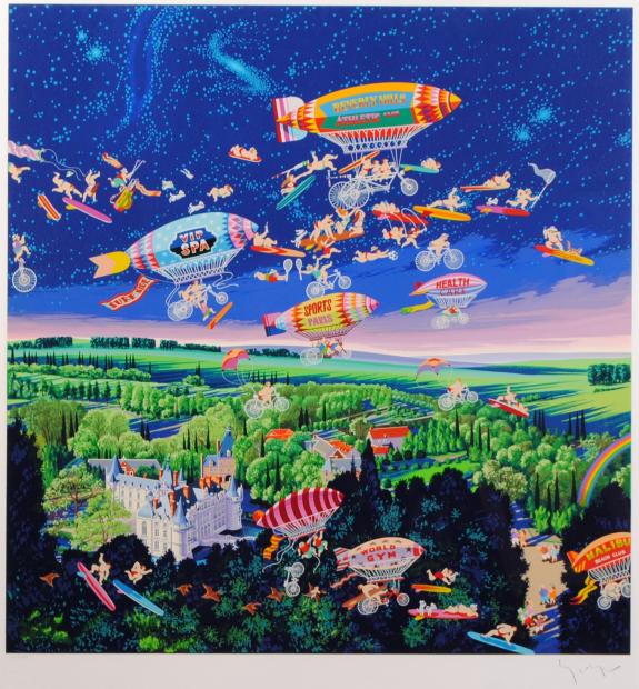 インテリアの絵画をシルクスクリーンの版画で制作したヒロ・ヤマガタの