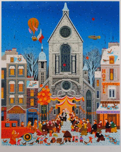 インテリアの絵画をシルクスクリーンの版画で制作したヒロ・ヤマガタの