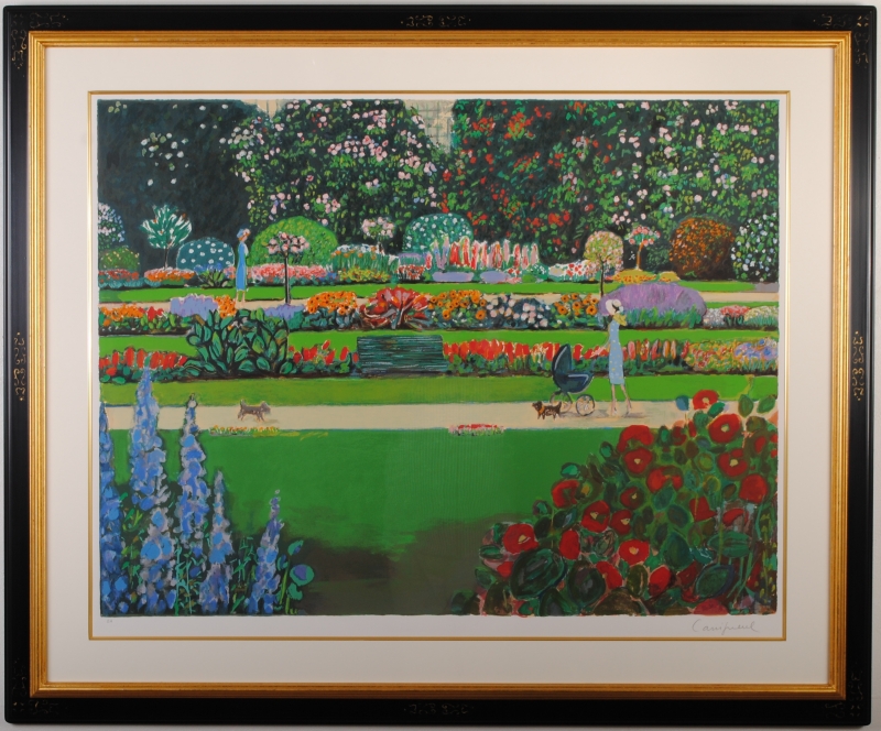 インテリアの絵画をリトグラフの版画で制作したジャン・ピエール