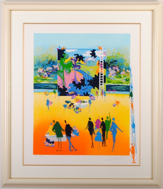 インテリアの絵画をシルクスクリーンの版画で制作したレオ・パシリコの