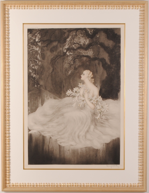 ルイ・イカールが銅版画で制作したアールデコの絵画「リリィ」を通販で販売