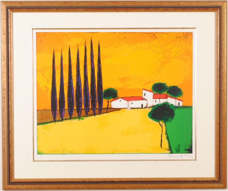 インテリアの絵画をリトグラフの版画で制作したロジェ・ボナフェの